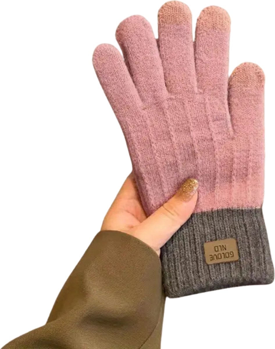 Bovista Winterhandschoen Dames - Handschoenen - Touchscreen Handschoenen - Handschoenen WInter - Winter - Pluche - Roze