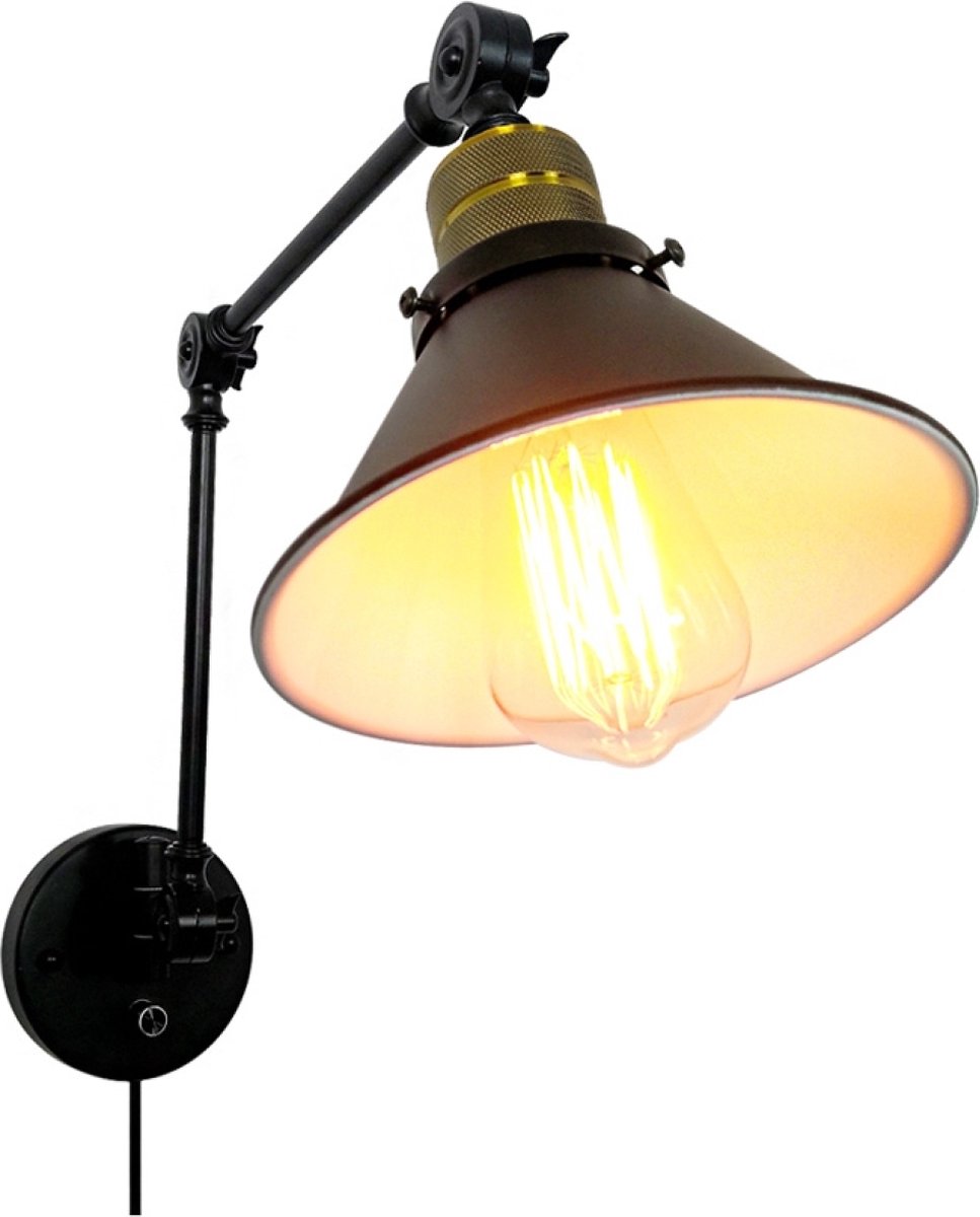 OHNO - Woonaccessoires - Danica Wandlamp - Zwart - Tijdloos - Modern - Industrieël