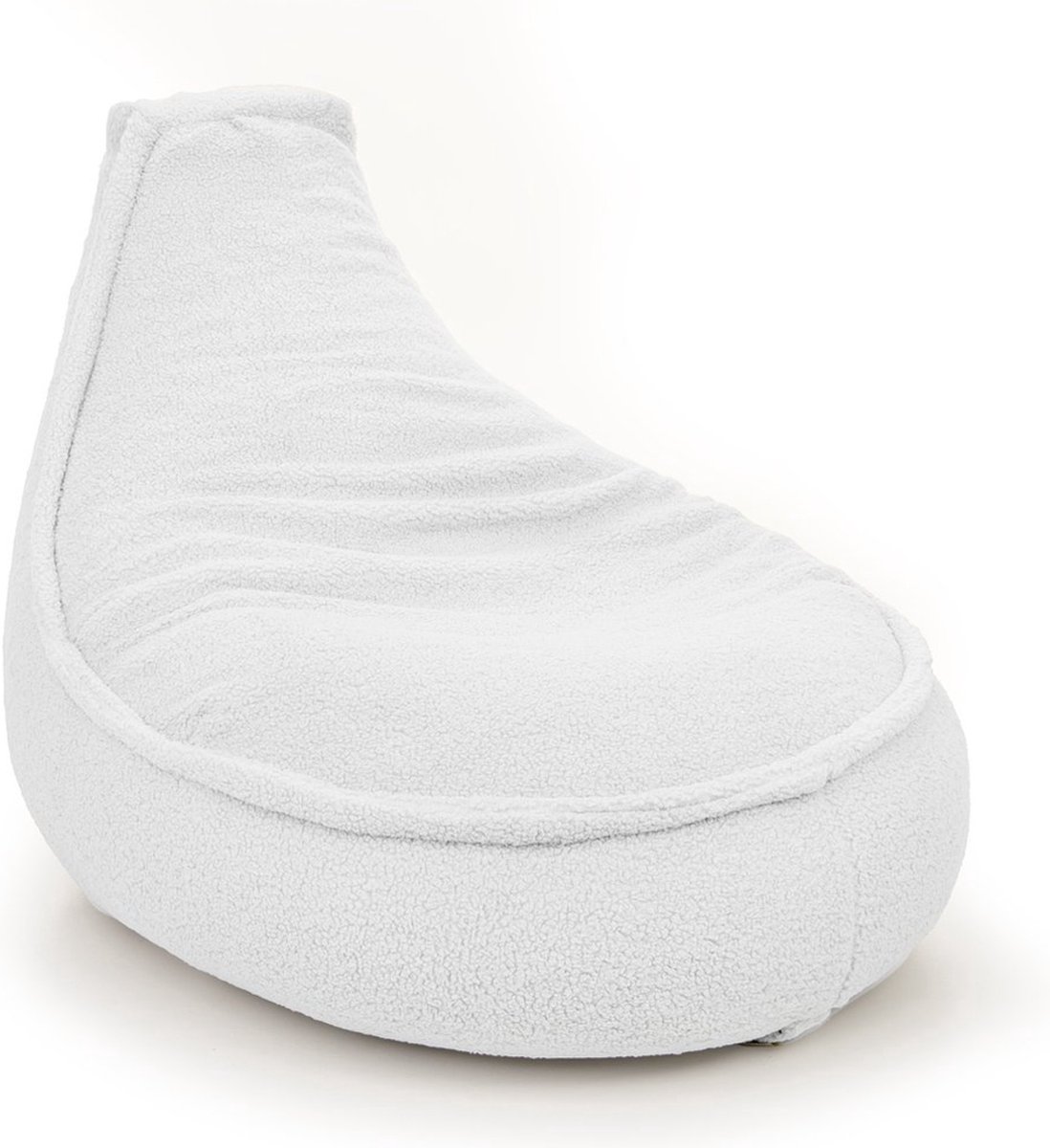 Drop & Sit - zitzak/stoel- sfeervolle teddy - ecru - Noa SR - 180 Liter - extra comfortabel en zacht
