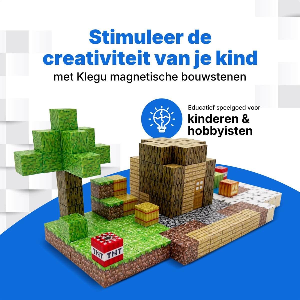 Magnetisch speelgoed – magnetisch bouwspeelgoed 192 stuks – magnetische bouwstenen - magnetische blokken – montessori speelgoed – magneten speelgoed — cadeau in Spellen & Speelgoed - foto 6