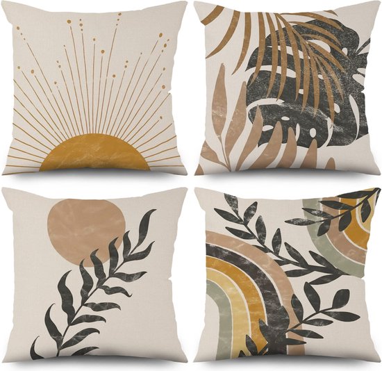 Set van 2 rechthoekige waterdichte kussenhoezen, 30,5 x 50,8 cm, veren voor buiten, sierkussens, lendenkussens, decoratieve kussenslopen voor bank, bank, slaapkamer, woonkamer, tuin, Cx-342
