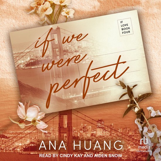 Couverture du livre 'If We Were Perfect' avec le Golden Gate Bridge en arrière-plan et des fleurs