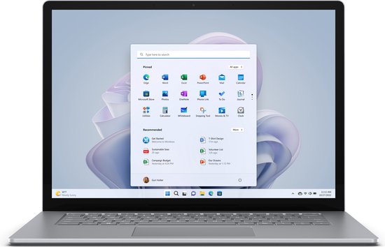Microsoft Surface Laptop 5 Intel® Core™ i7 i7-1265U 38,1 cm (15") Touchscreen 8 GB LPDDR5x-SDRAM 512 GB SSD Wi-Fi 6 (802.11ax) Windows 11 Pro UK International Platina - Microsoft - Hoofdafbeelding