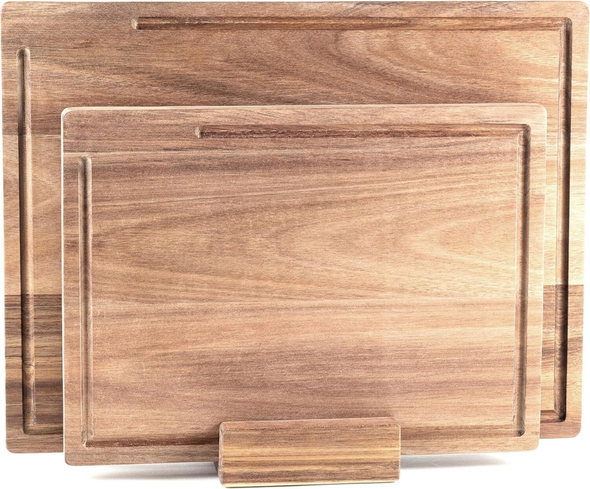 Lexium Snijplankenset met Houder - Snijplanken - Snijplankenset - Snijplanken Set met Houder