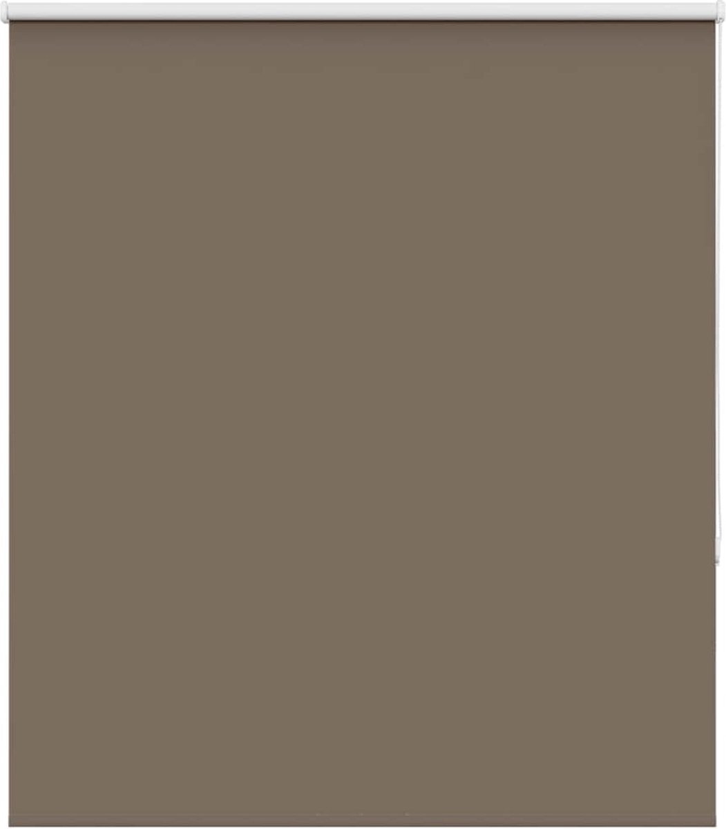 vidaXL - Rolgordijn - verduisterend - koffie - 130x150 - cm - stofbreedte - 126,6 - cm