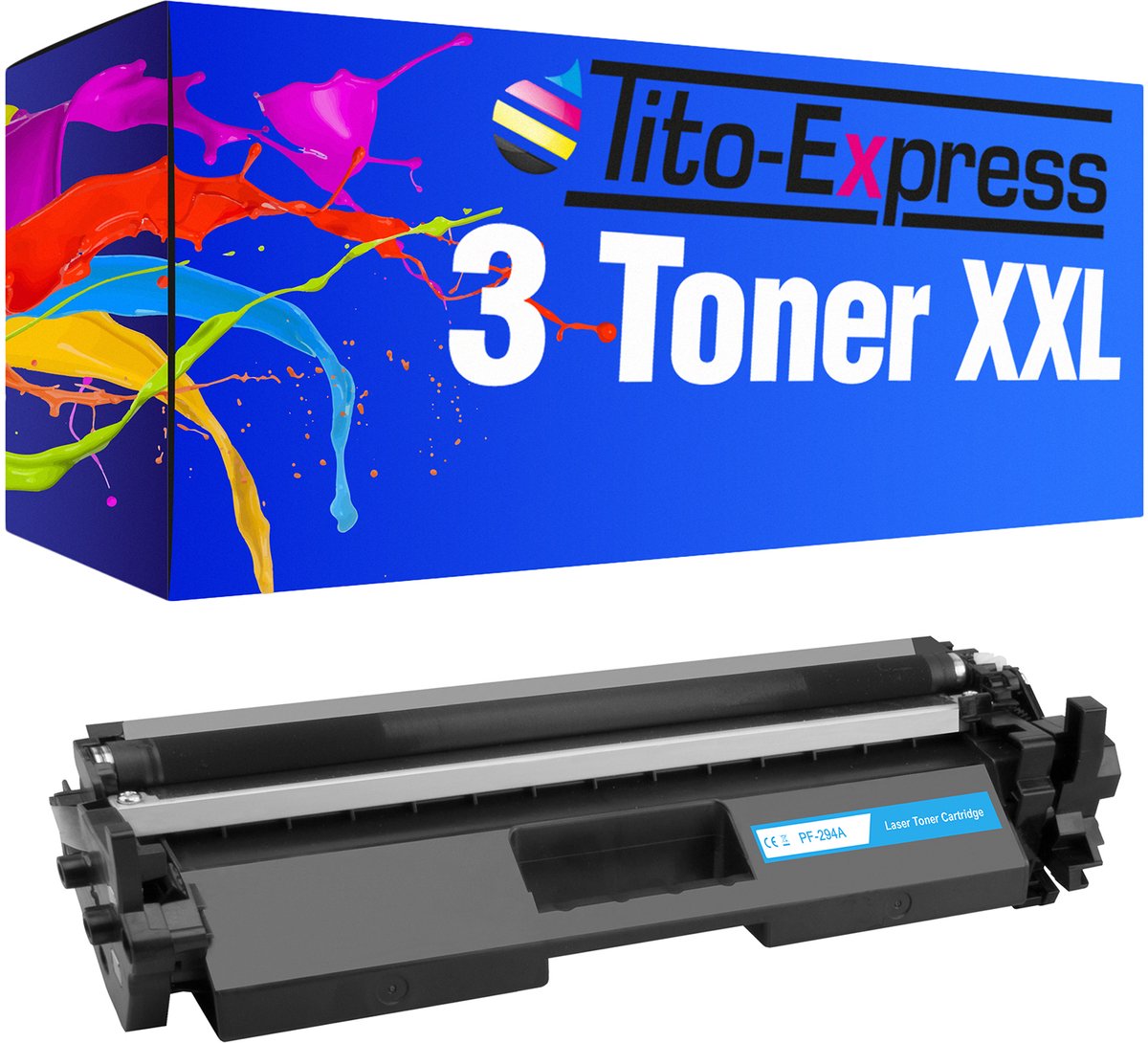 PlatinumSerie 3x toner cartridge alternatief voor HP CF294A 94A Black LaserJet 118 140 148
