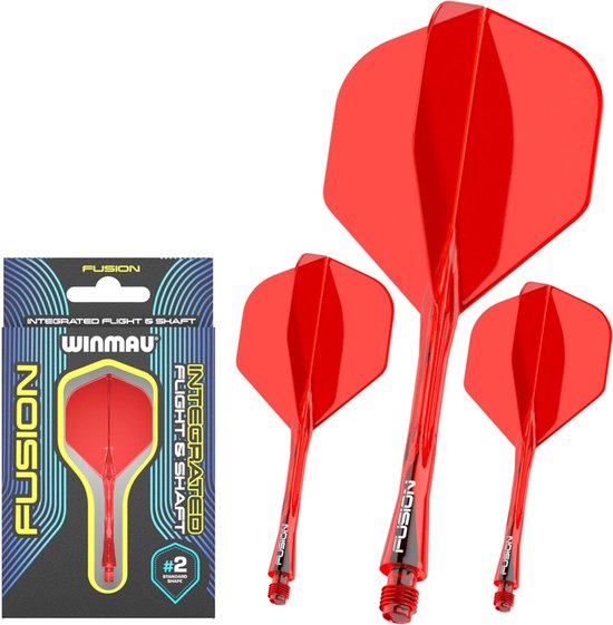 Winmau Fusion Red NO2 - Dart Flights van Winmau — afbeelding 4