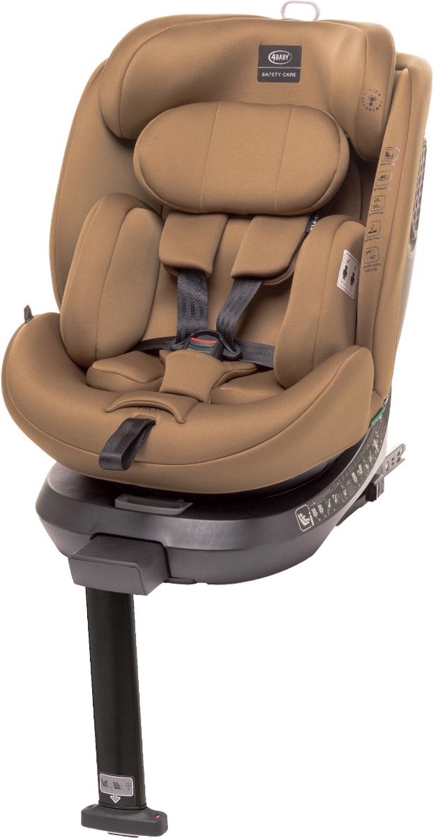 Image of 4Baby Enzo-Fix Mokka 40-150 cm 360° i-Size Autostoel