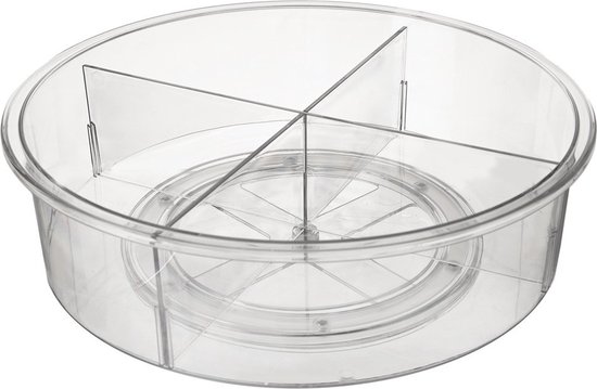 Plateau tournant Séparation 30 cm - Support de rangement rotatif - Étagère à épices - Étagère pour Accessoires de vêtements pour bébé de Cuisine et de salle de bain - Organisateur de réfrigérateur debout