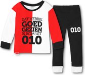 Tukk jammies Rotterdam rood/wit pyjama mt. 74