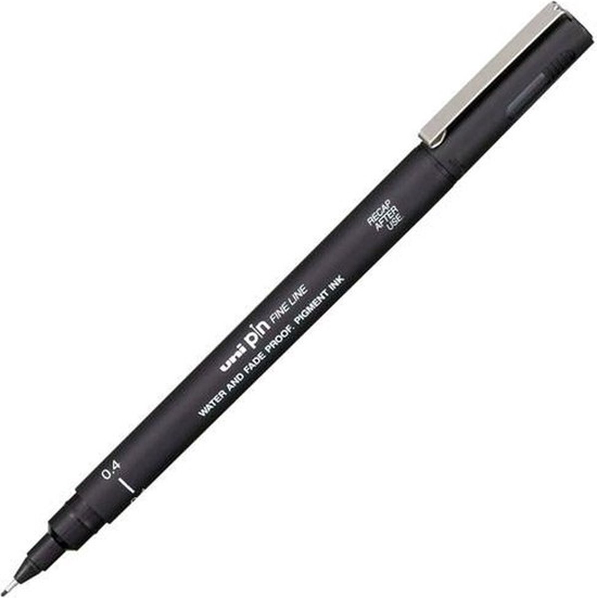 Uni-ball - Fineliner pin 0.4mm zwart | 12 stuks