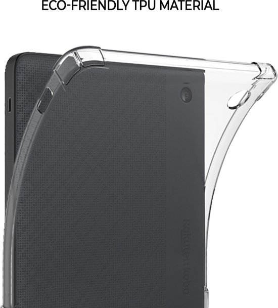 Lunso Kob Libra H20 hoes (7 inch) - TPU Backcover - Transparant van Merkloos — afbeelding 5