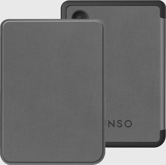 Lunso Geschikt voor Kobo Clara BW / Clara Colour hoes (6 inch) - sleepcover - Grijs van Lunso — afbeelding 4