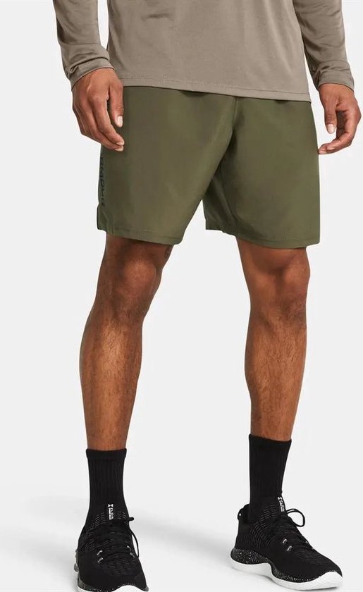 Under Armour Tech Woven Wordmarks Sportshort heren Donkergroen XS van Under Armour — afbeelding 3