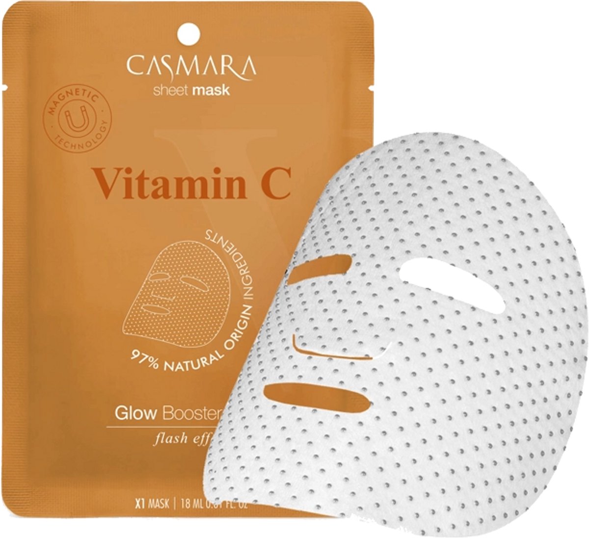 Casmara Glow Booster Masker Vitamine C / bladmasker met vitamine C 18 ml