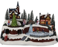 Kersttafereel dorp - DoaBuy - 40 x 25 x 27 cm