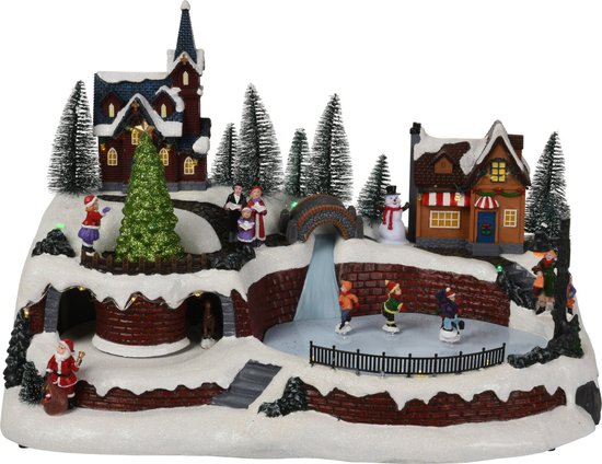 Kersttafereel dorp - DoaBuy - 40 x 25 x 27 cm