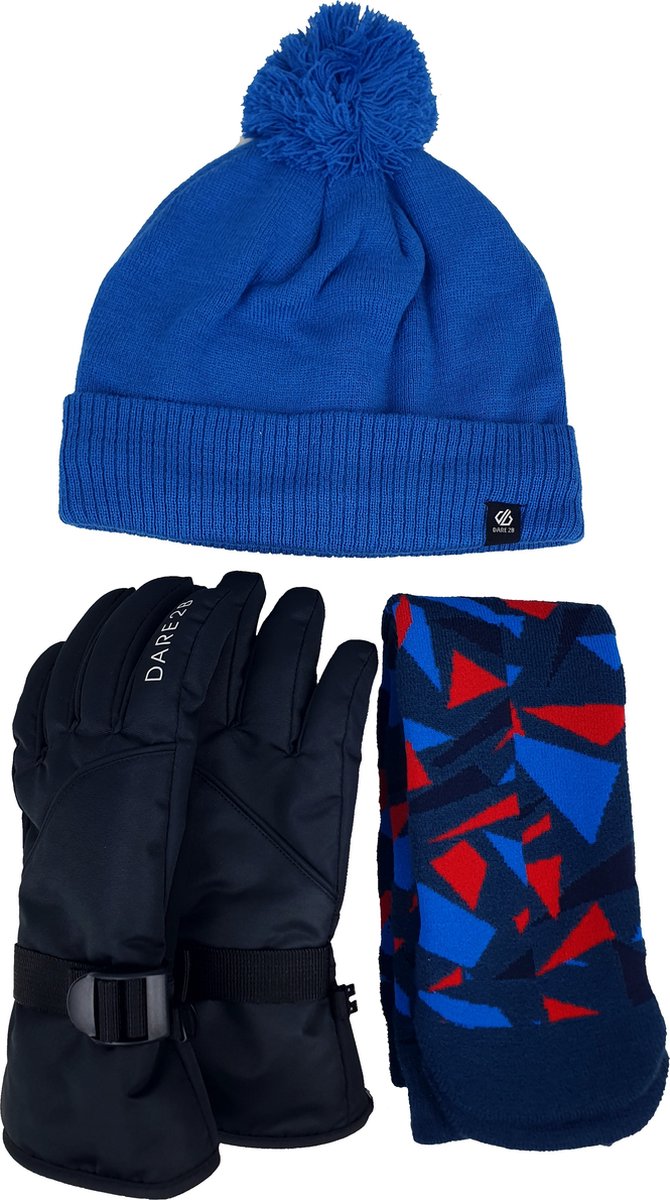 Dare2B Boys Ski Accessories Set 8-10 Jaar Blauw