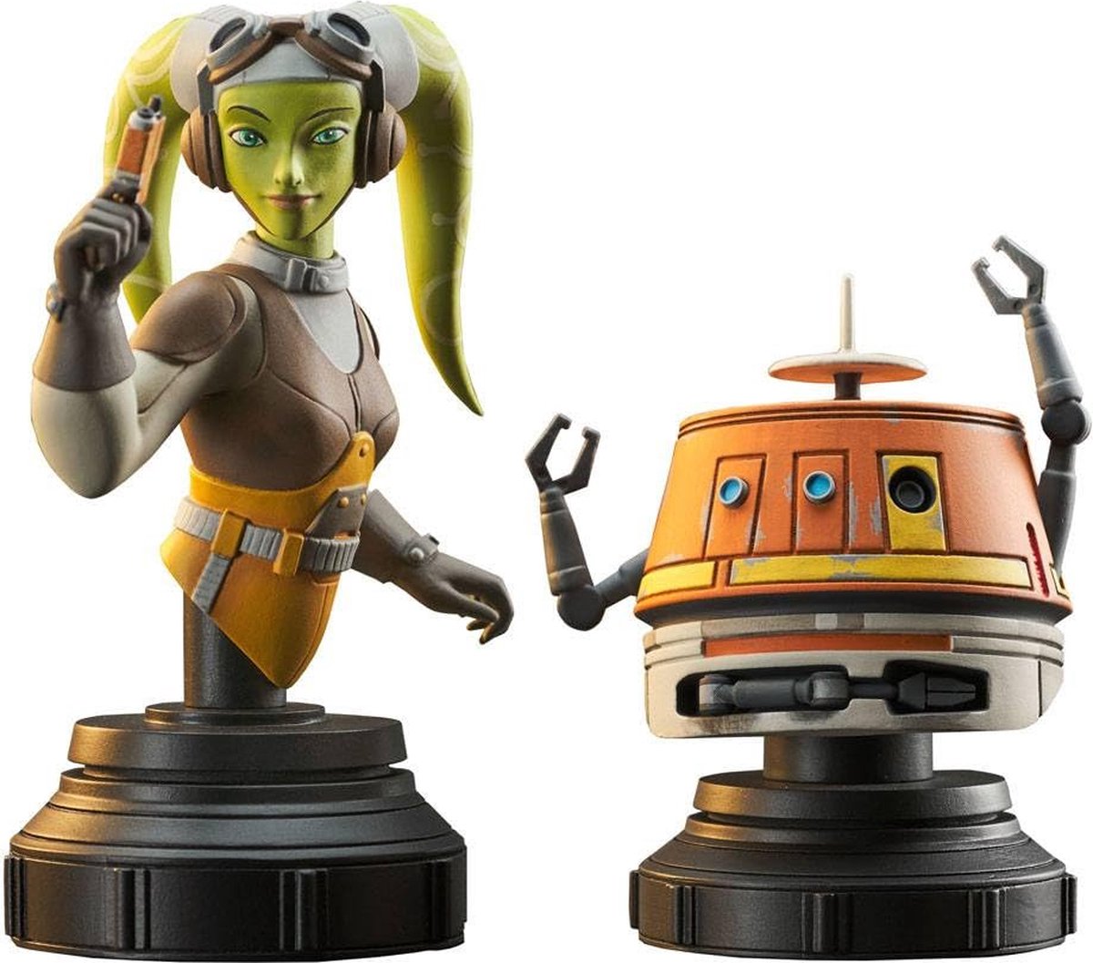 Star Wars Rebels Bust 2-Pack Hera & Chopper 15 cm