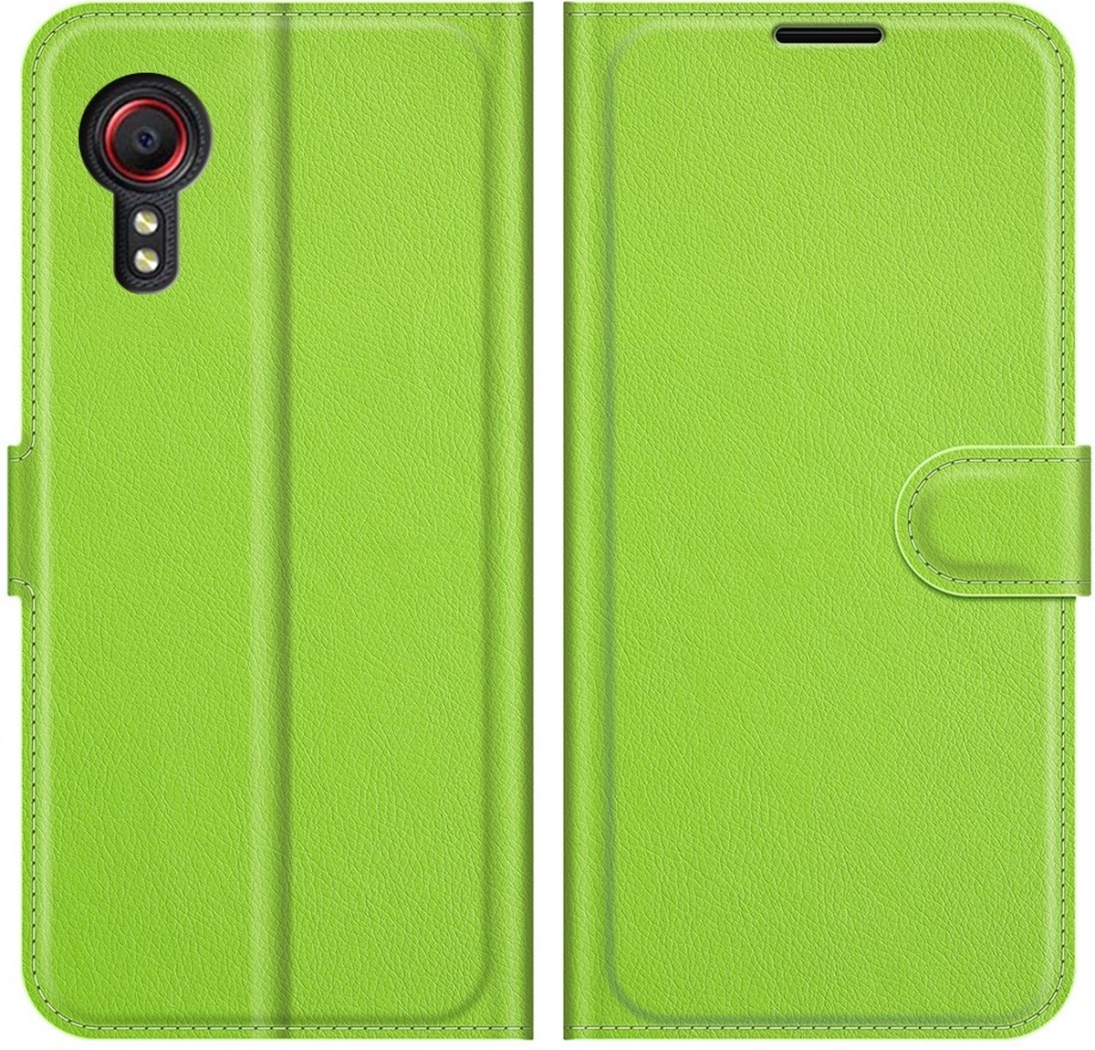 Coverup Hoesje - Geschikt voor Samsung Galaxy Xcover 5 Hoesje - Coverup Book Case - Groen