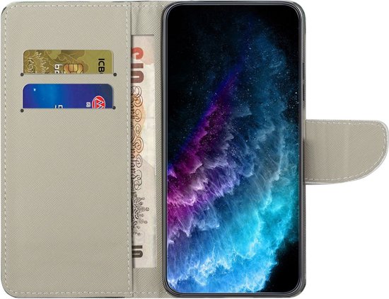 Coque Samsung Galaxy A25 - Coverup Book Case - Convient pour Samsung - Papillon Bleu