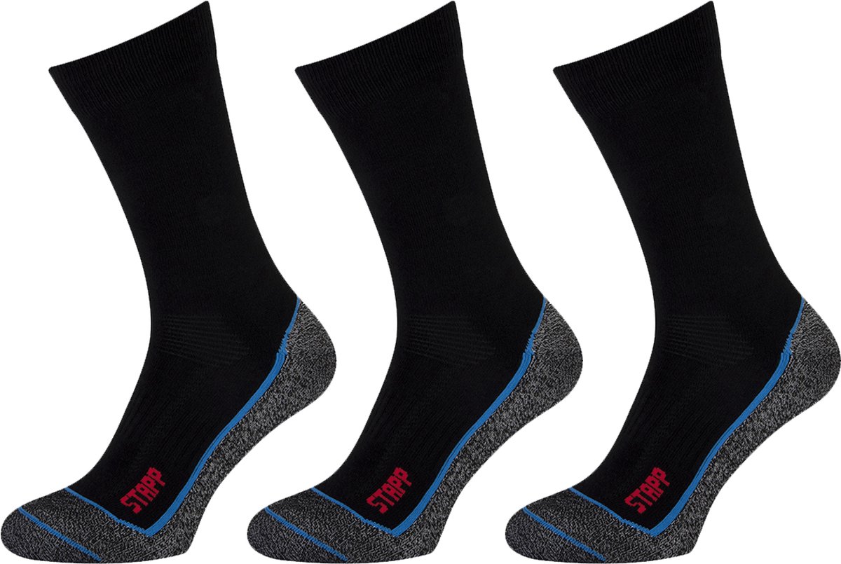 STAPP Wandelsokken Techno Boston Cool 3 paar Zwart