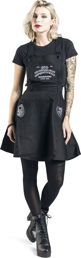 Robe chasuble Hell Bunny Samara Robe Medium-longue noire M