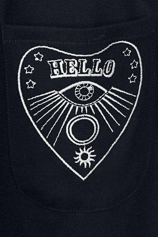 Robe chasuble Hell Bunny Samara Robe Medium-longue noire M