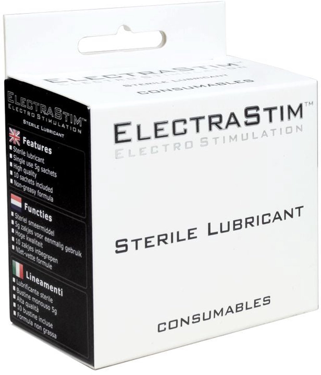 Electrastim - Steriel Glijmiddel op Waterbasis - Voor Plasbuis en Dilator Spelletjes - 10 zakjes