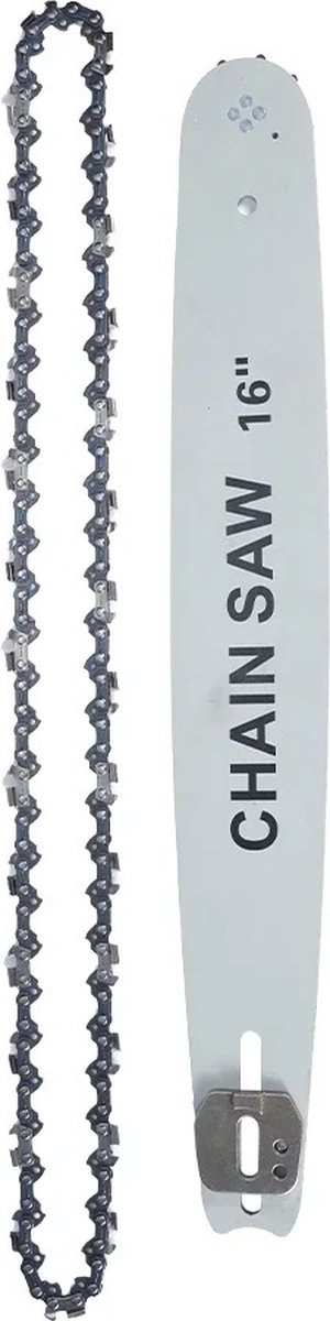 Elektrische Kettingzaag - Kettingzaag met Accu - Houtzaag - Houtbewerking - Boomzaag - Krachtig - 8000W - 16Inch - 2 Accu's - Accu oplader - Ketting en zaagblad - Noodstop - Verstelbare ketting van VONROC — afbeelding 4