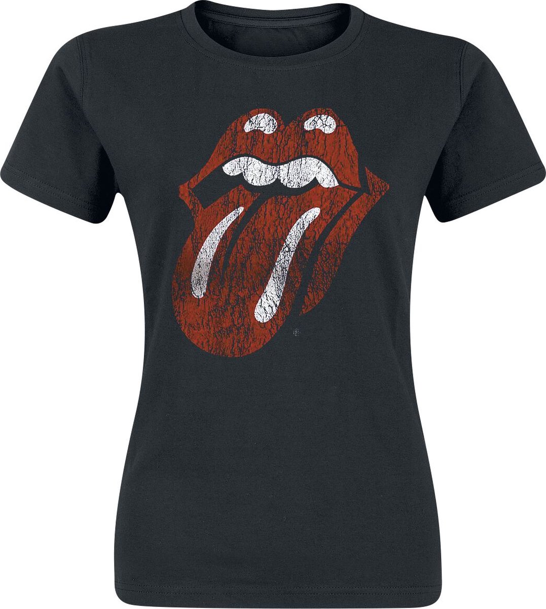 The Rolling Stones Classic Tongue Dames T-shirt - zwart - L