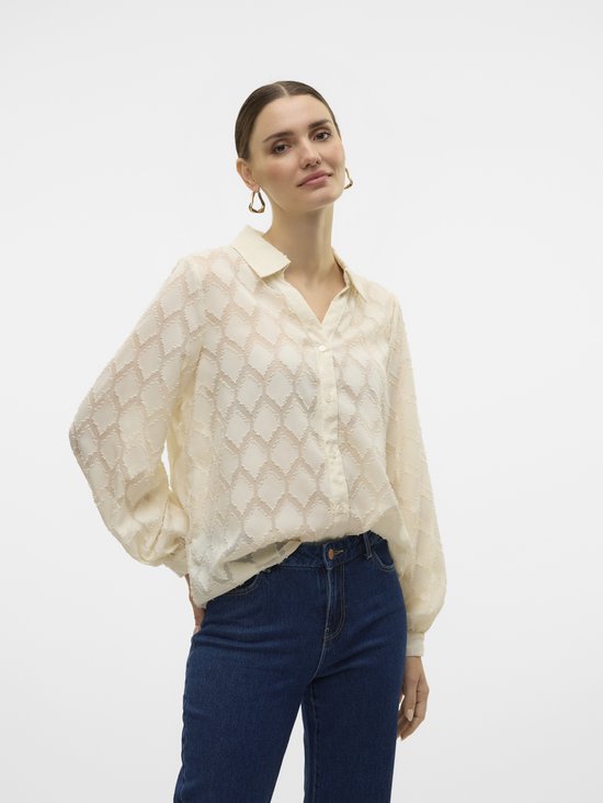 VERO MODA VMAYLA LS SHIRT WVN GA BF Chemisier Femme Taille XS bol