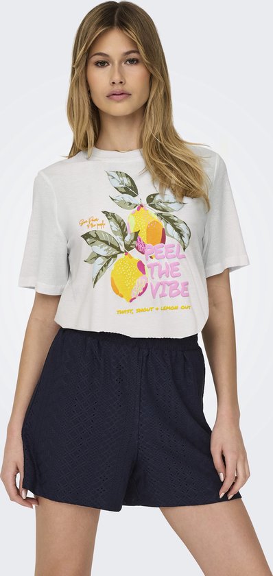 ONLY - ONLBLINIS LIFE S/ S FRUIT TOP BOX JRS - T-shirts pour Filles
