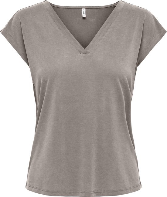 Only T-shirt Onlfree Life S/s Mod.v-neck Top Jrs 15287041 Satellite Dames Maat - XS