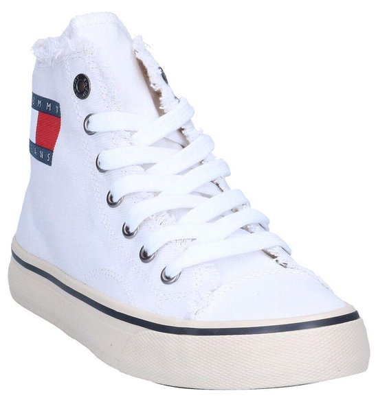 Witte Hoge Sneakers Tommy Hilfiger Dames 36 | bol.com