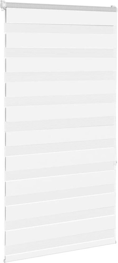 vidaXL - Zebra - 70x150 - cm - largeur du tissu - 65,9 - cm - polyester - blanc