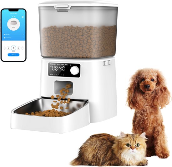 Oneisall Smart Voerbak PFD-001 3,5L Wit met WiFi - Oneisall - €55,49