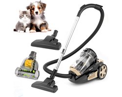 AG3400 Stofzuiger Zonder Zak - Stofzuigers - Vacuum Cleaner Zakloos - Geschikt Voor Dierenharen - Extra Lange Kabel - 850W - Sterke Zuigkracht - Zwart/Goud AG3400 Stofzuiger Zonder Zak - Stofzuigers - Vacuum Cleaner Zakloos - Geschikt Voor Dierenharen - Extra Lange Kabel - 850W - Sterke Zuigkracht - Zwart/Goud