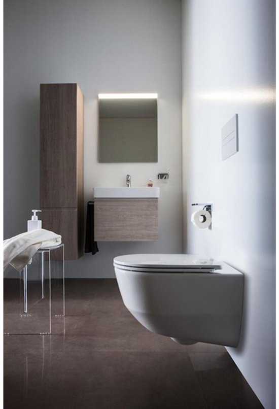 Lavabo Compact, 600x380 mm, 1 trou pour robinetterie, blanc