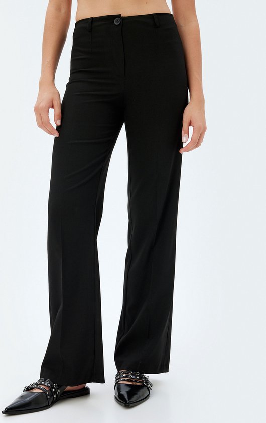 Cecil structuur jersey broek balmy khaki 378994