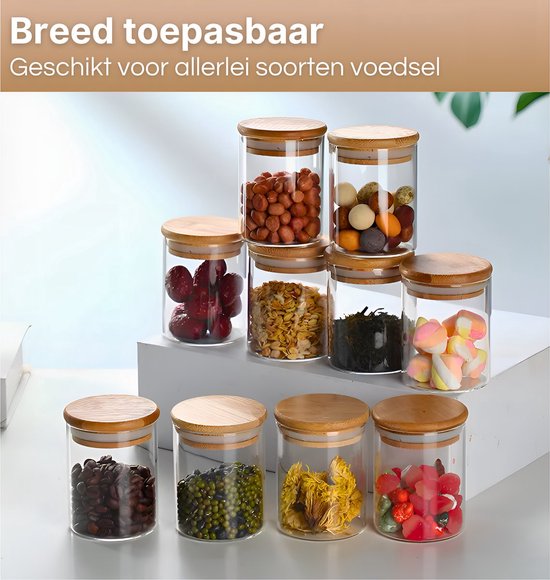 Bocaux de conservation - 280 ml - 10 pièces