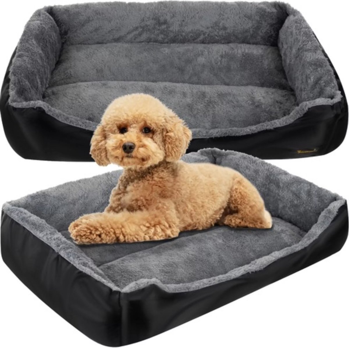 Purlov Honden- en Kattenmand - 60x45 cm - Comfortabel en Wasbaar Huisdierbed