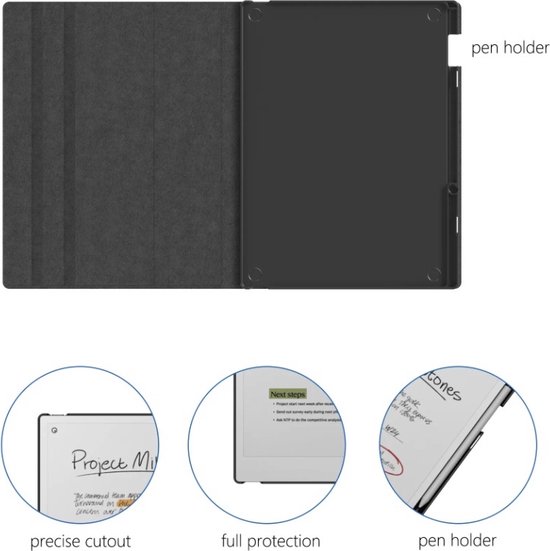 reMarkable® Paper Pro met Marker Plus en Draaibare Antraciet hoes met penvakje - digitaal notitieblok van Merkloos — afbeelding 5