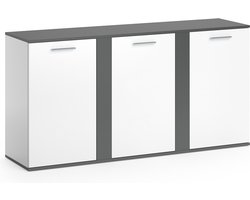 Vicco Novelli Sideboard – 40 x 80 cm met deuren Antraciet met deuren