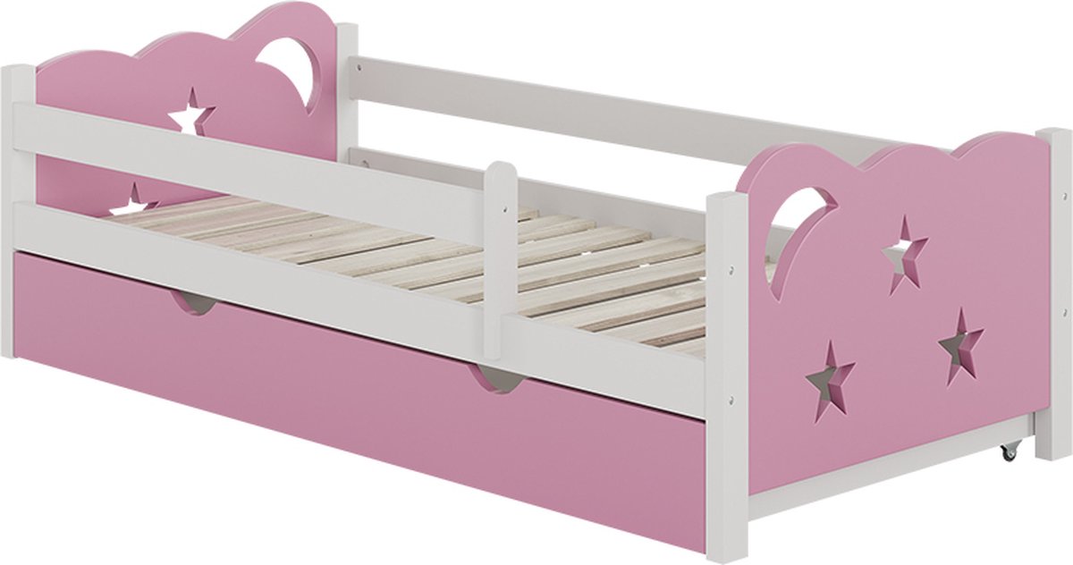 Vitalispa Jessica Kinderbed – 80x160 cm met lade, zonder matras Roze