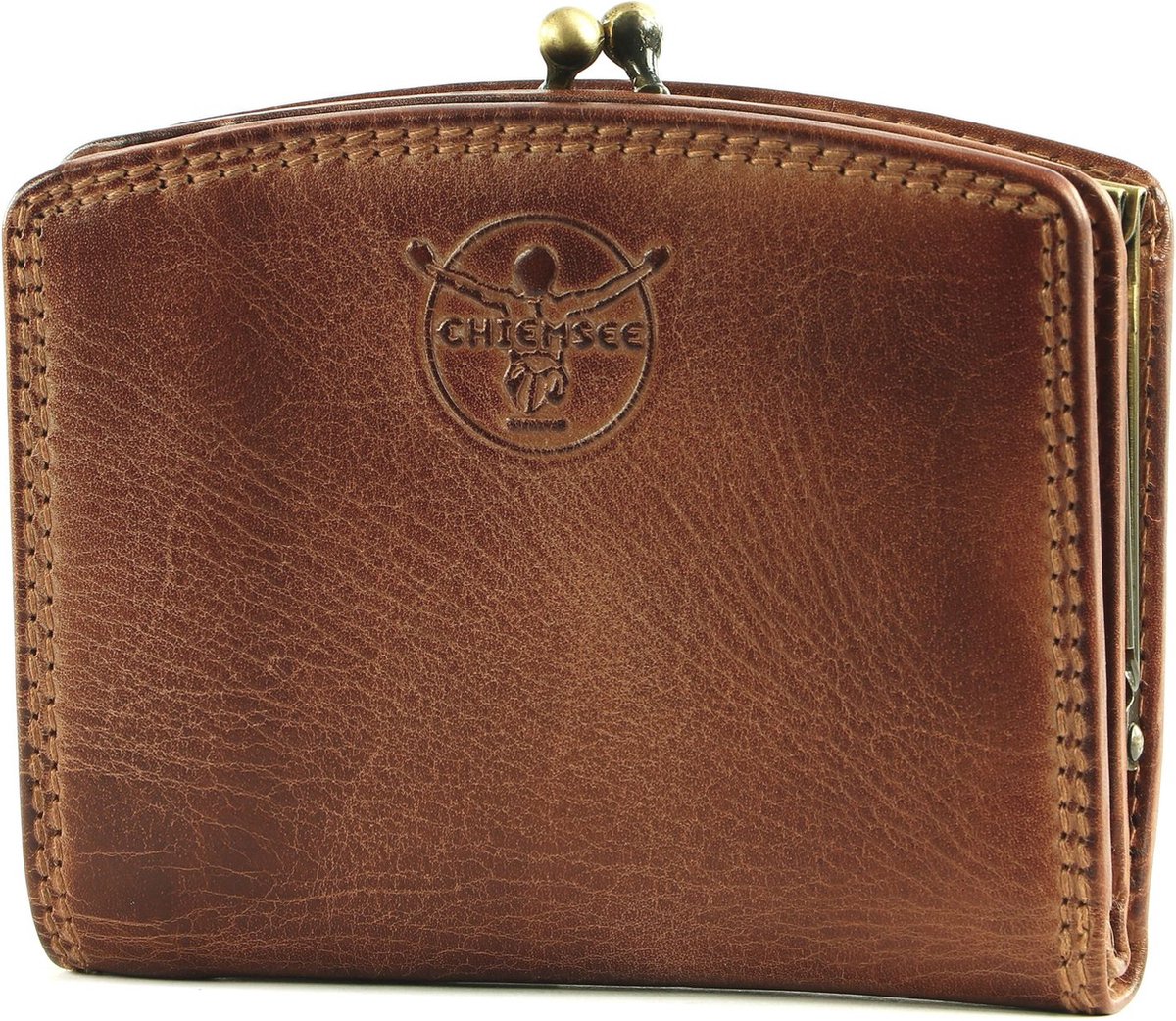 CHIEMSEE Leren Portemonnee Leather Wallet Cognac Bruine