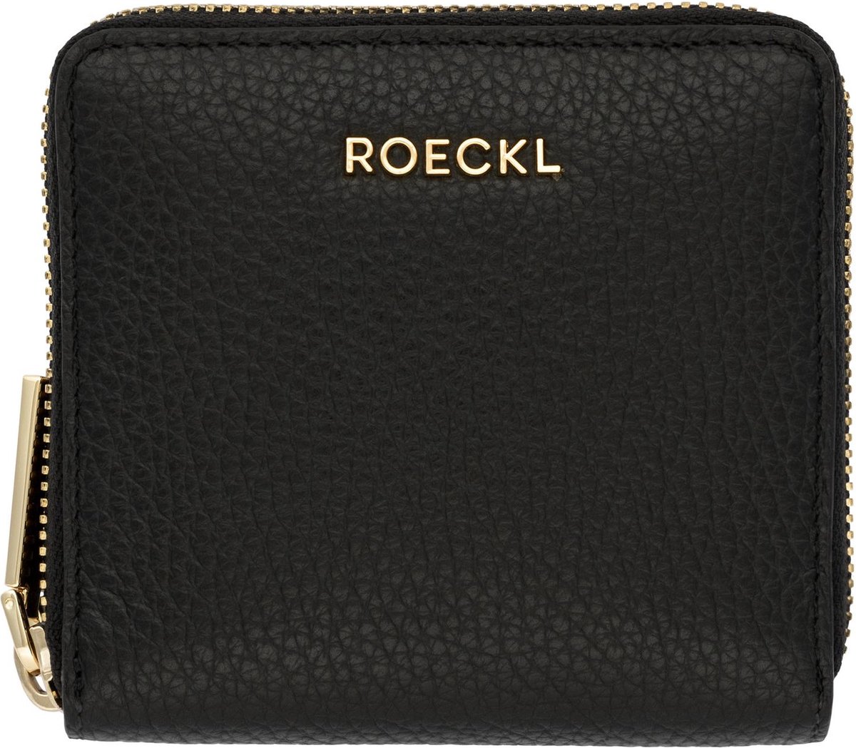ROECKL Leren Portemonnee Deda Zip Around Wallet Black Zwart