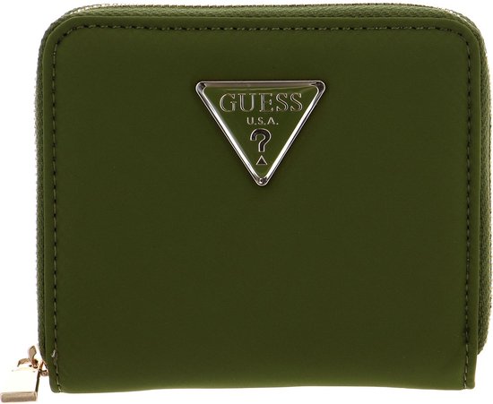 guess-portemonnee-eco-gemma-slg-small-zip-around-wallet-olive