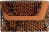 Braun Büffel Cuir Étui à clés Luise Mini Key Case Wallet Cognac Brun Multicolore