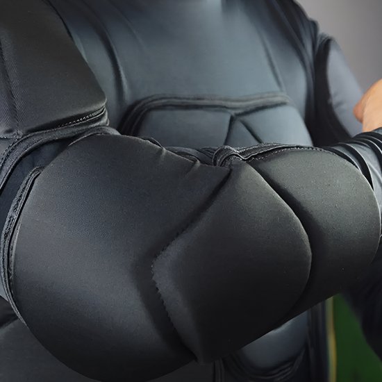 WoYoW® - Maillot et pantalon de gardien de but - Protection rembourrée - Respirant et léger - Logo personnalisé - Homme - Taille M - Manches longues Zwart